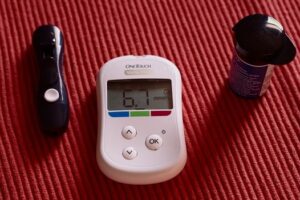 Blood glucose meter and test strips - HGH use in fitness training