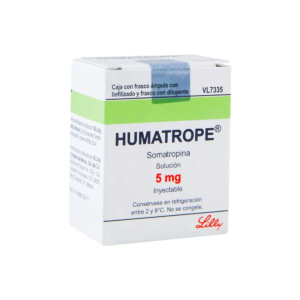 Box of Humatrope 5 mg - Injectable somatropin for sale