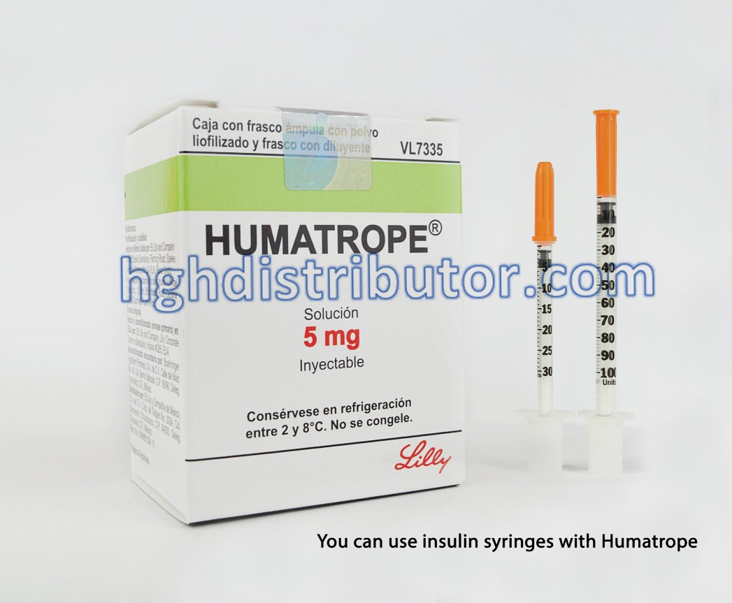 Image of Humatrope packaging with syringes.